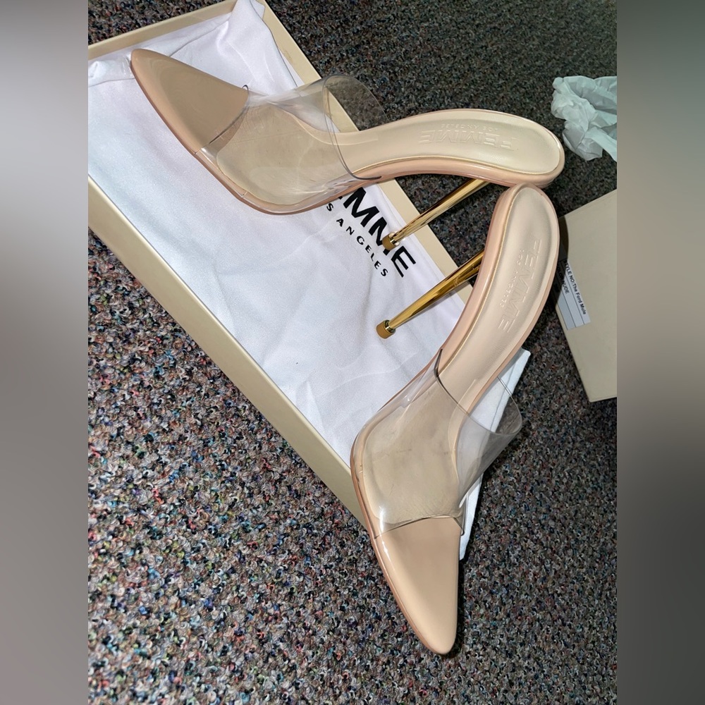 Sexy Clear Strap Heels - Femme LA Ford Mules